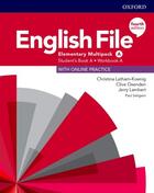 Učebnice v jazykovém kurzu Angličtina pro úplné začátečníky - English File 4th Edition Elementary Multipack